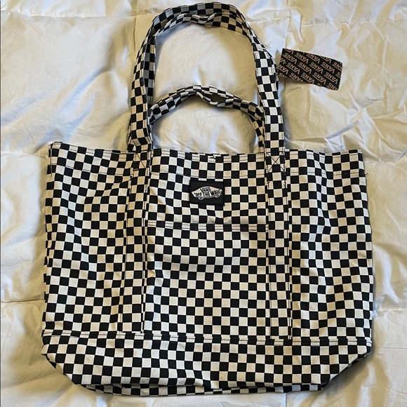 VANS Tell All zip Canvas Tote Bag - Picture 4 of 15